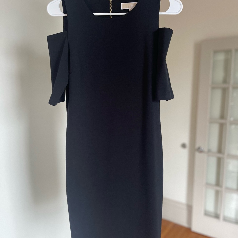 Michael Kors Black Cold Shoulder Dress